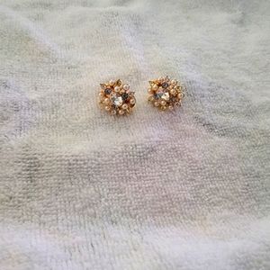 Vintage Monet clip on Earrings
